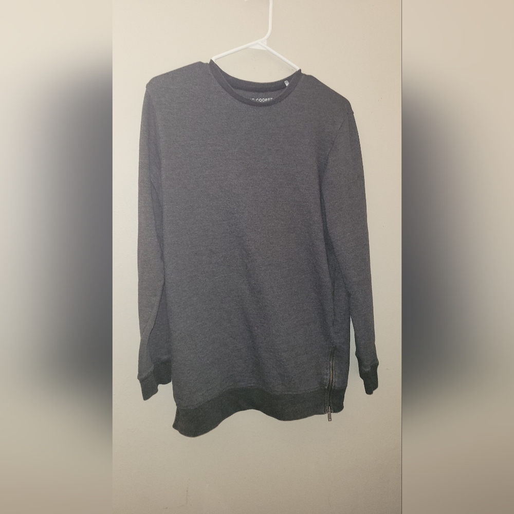 Lee Cooper Pullover sweater with waist extension - gray